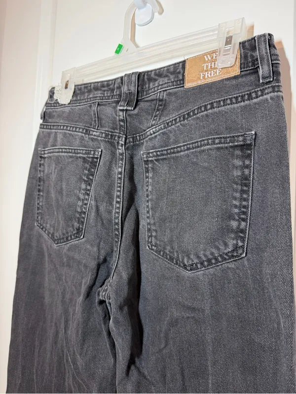 We The Free Ava High Rise Baggy Jeans in Washed Black - Image 7