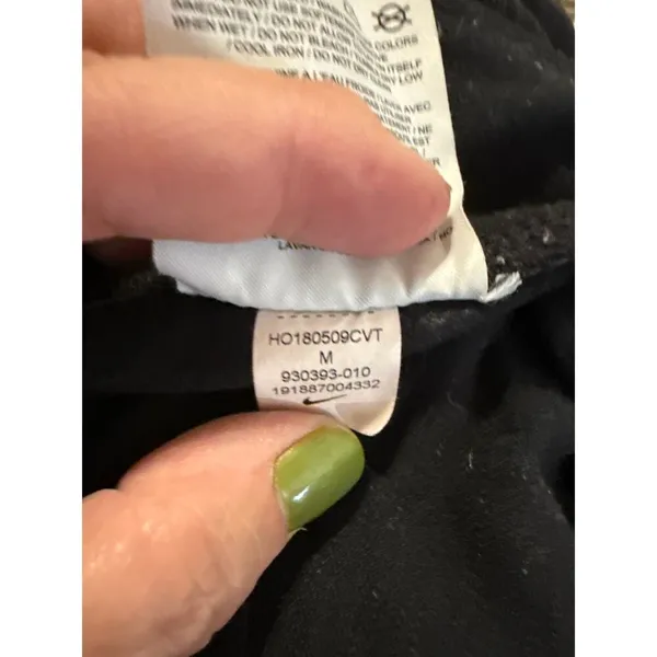Nike Black athletic‎ leggings SzM - Image 8