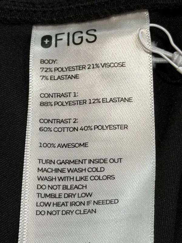 FIGS‎ Zamora Black Joggers Scrub Pants XL Nurse Uniform Healthcare Hospital NWT - Image 6