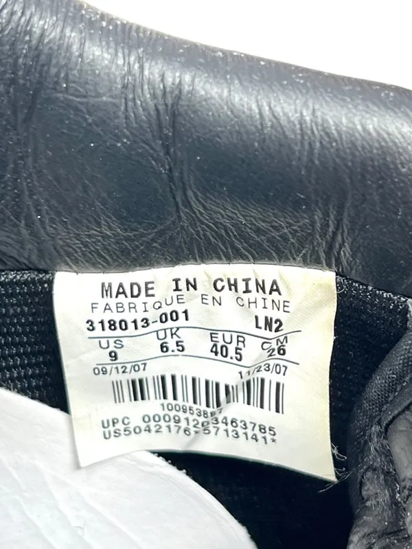 Nike Air Force 1 Supreme Low Black Laser Pink Speckled Sole Double Laced Size 9 - Image 8