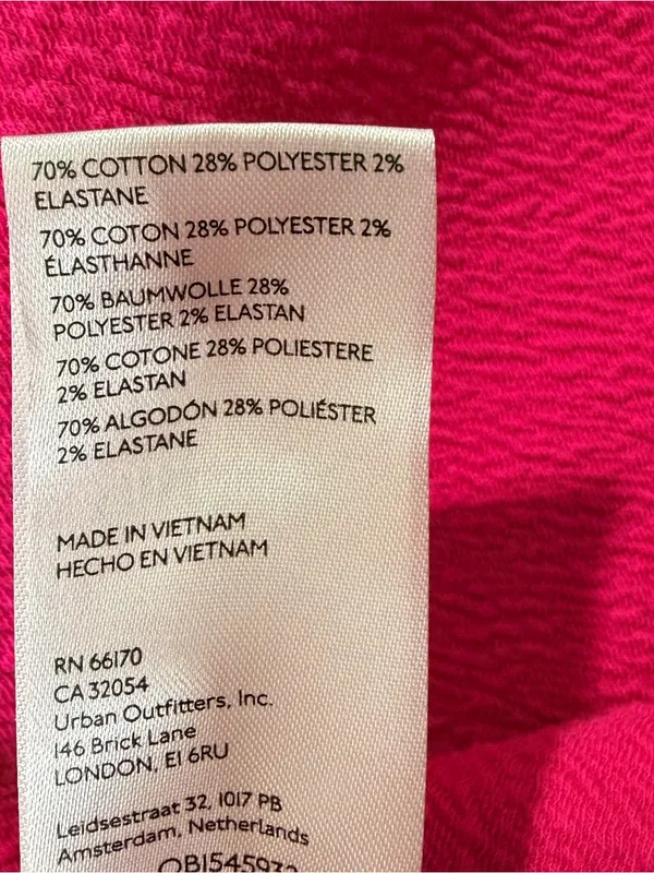 Anthropologie Hot Pink Ruched Scoop Neck Baby Tee Women’s Small BarbieCore Small - Image 5