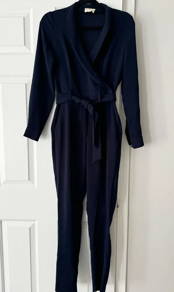Heaven Long Sleeve Navy Jumpsuit, Size 34/US 2 - Image 5