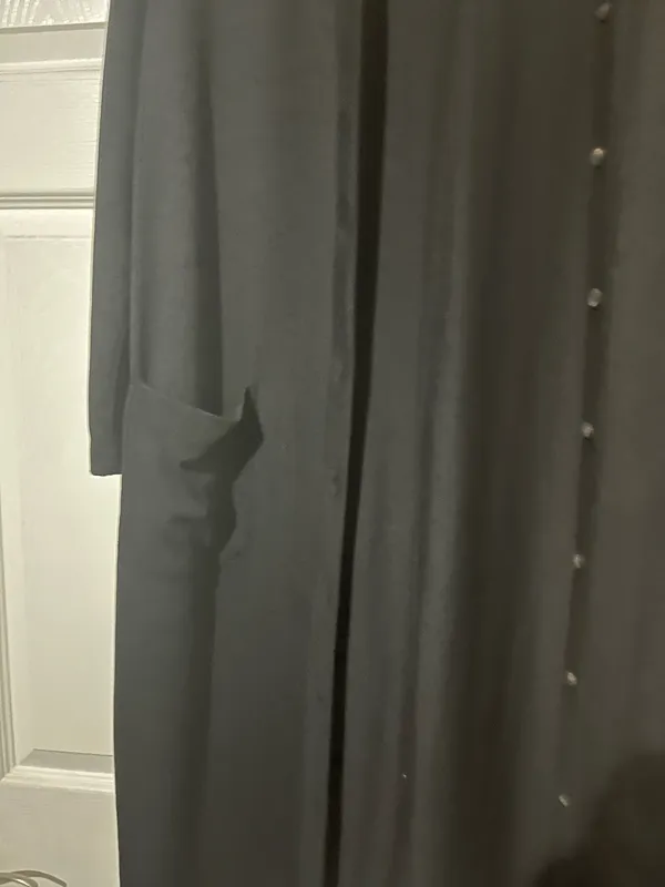 NWT Banana Republic Black Longline Cardigan with Pockets - Image 2