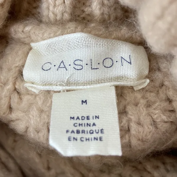 Caslon Women’s Chunky Cable Knit Turtleneck Sweater Size Medium NWOT - Image 9