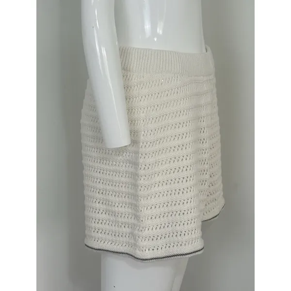 Wild Fable Women’s High Waist Crochet Knit Shorts Beach Cover Up Summer Resortwear Size M - Image 2