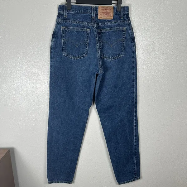 Vintage Levis 550 Jeans Womens 12Long Relaxed‎ Fit Tapered Leg Medium Wash Y2K - Image 3