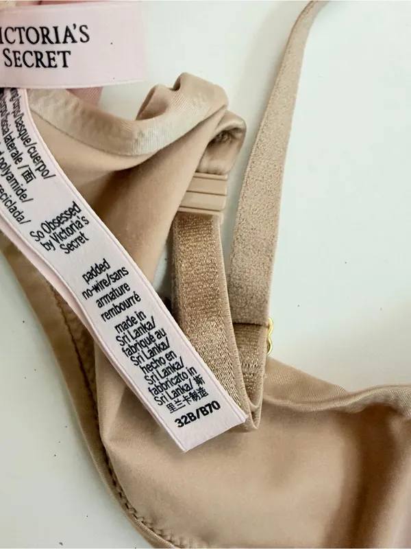 Victorias Secret So Obsessed No Wire Padded Molded Cups Bra Adjustable Nude Tan - Image 7