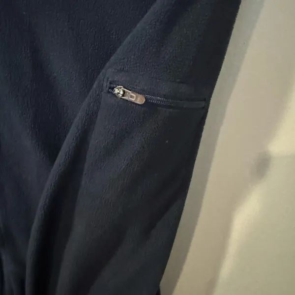 LL Bean‎ Fleece Jacket Womens Size L Full Zip Blue - Image 3