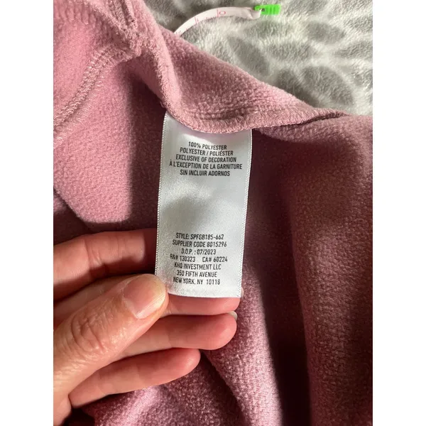 Spyder Pink Full Zip Fleece Hoodie Jacket sz Medium Ski Gorpcore Softshell Layer - Image 8