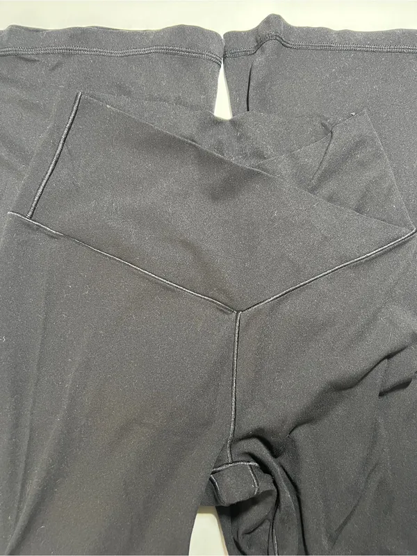 Offline by Aerie Black Real Me Flare Hi-Rise Pants Size Medium - Image 3