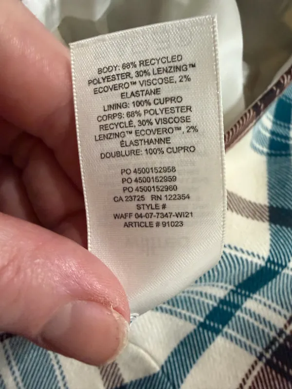 Aritzia Wilfred Classic Plaid Old Money Academia Mini Skirt Size 2. - Image 8