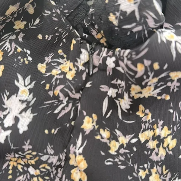 Free the Roses Black and White Floral Maxi Dress size small - Image 9