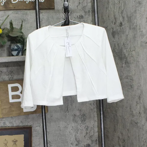 NWT Ny Collection Petite Two Piece Jacket and Dress Set PNY9115 White 14P - Image 3
