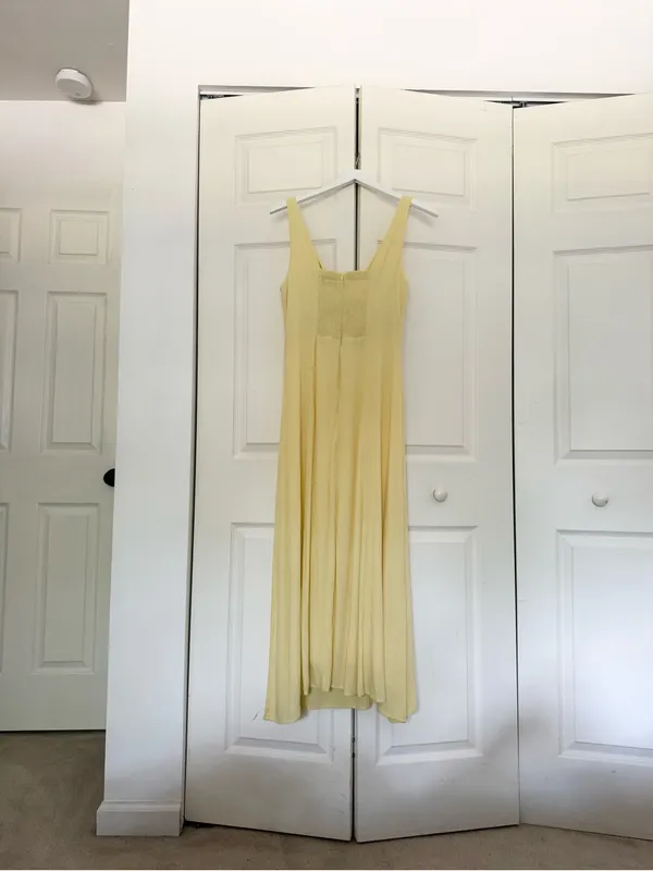 NWT Petal & Pup Archer Sleeveless Fit & Flare Midi Dress Butter Yellow Small - Image 8