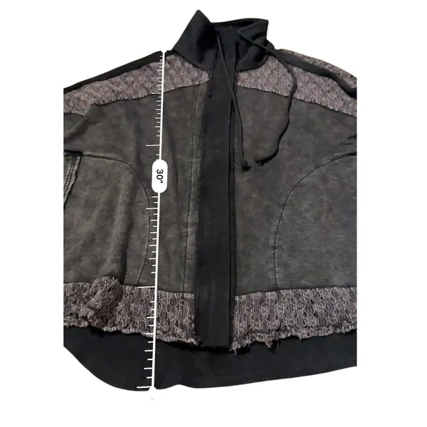 Oli & Hali Lagenlook Zip Jacket Women's Large Charcoal Gray‎ Casual Layered - Image 9