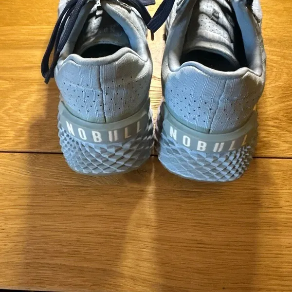 Nobull cross trainers blue knit shoe sneaker women’s 9 men’s 7.5 - Image 5