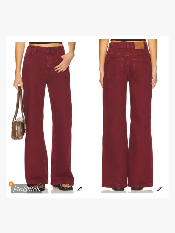 We The Free Stride Jean Wine Bordeaux - Image 3