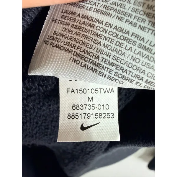 Nike Sweatshirt Logo Graphic Swoosh Pullover Women's Medium Black 683735-010 - Image 6