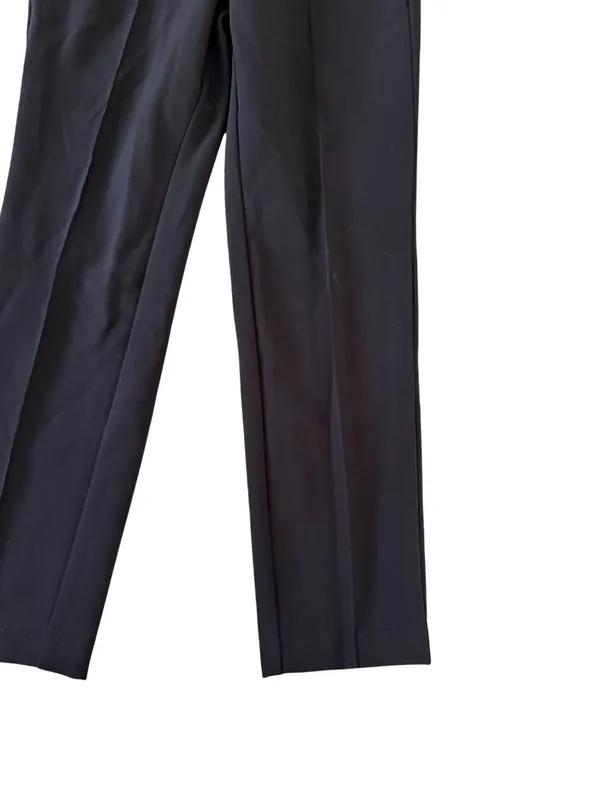MAC Black Pleated Dress Ankle Pants Size Medium - Image 3