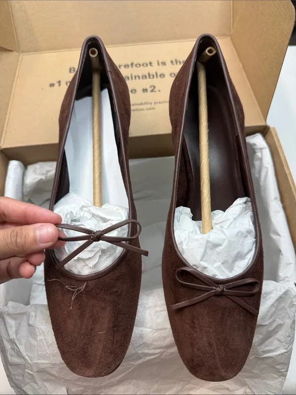 Reformation Women's Terry Ballet Pumps Size 8.5 - Image 9