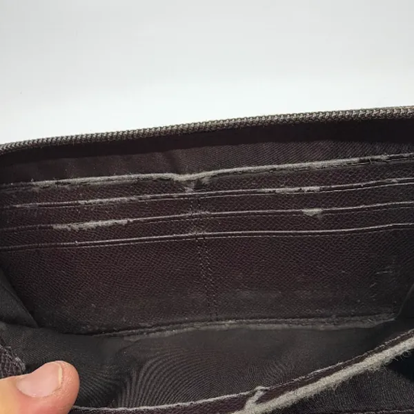 Coach Long Zip Around Wallet Brown Signature C Canvas - Image 8