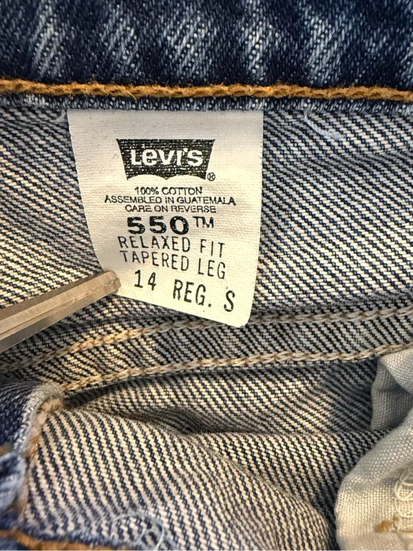 Levis Vintage 550 Jeans Women’s Size 14 Reg Relaxed Fit Tapered Leg 100% Cotton - Image 7