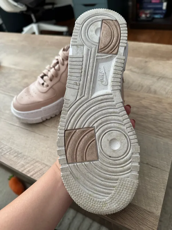 Pink Leather Air Nike Force 1 - Image 3