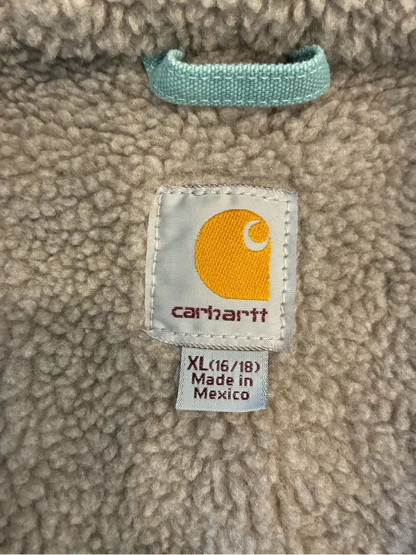 Carhartt Women’s Sierra Sherpa Lined Jacket Seaglass Blue Size XL (16-18) - Image 5