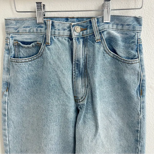 J. Galt Brandy Melville Straight Leg Jeans Light Wash - Image 2