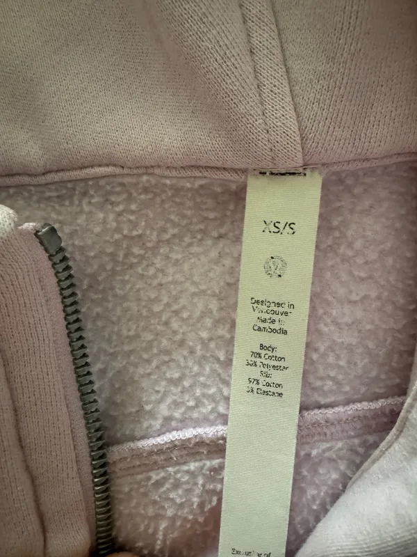 Light pink Lululemon Scuba Hoodie - Image 3
