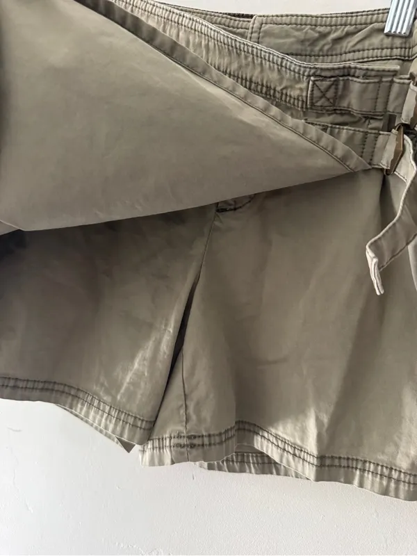 Anthropologie Hei Olive Green Cargo Utility‎ Skort - Image 5