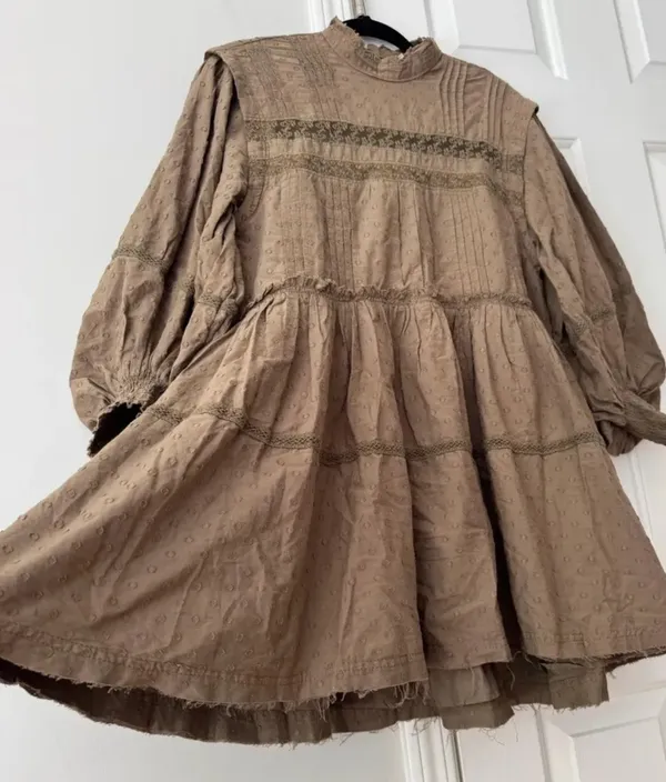 Anthropologie Pilcro Mock-Neck Swing Mini Dress, Size M - Image 9
