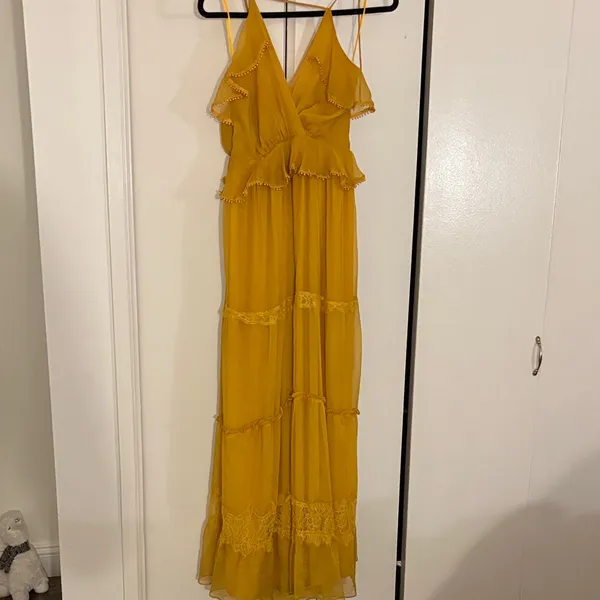 Adelyn Rae Sunny Yellow Maxi Dress - Image 3