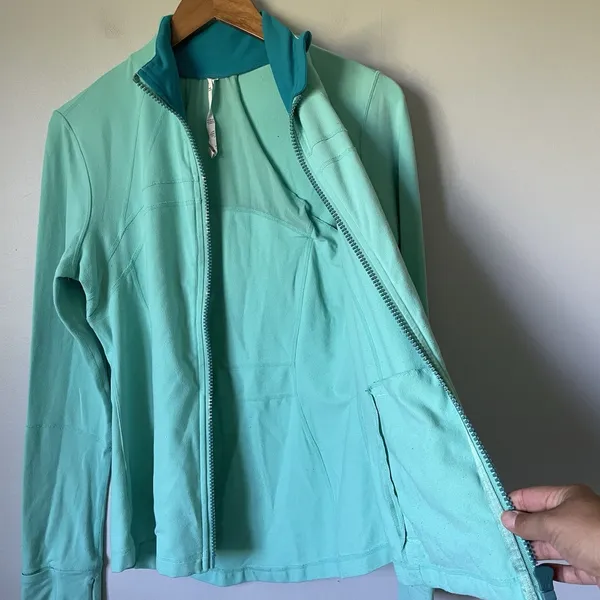 Lululemon Define Jacket Full-Zip Athletic Performance Teal Blue Women's Size 10 - Image 11