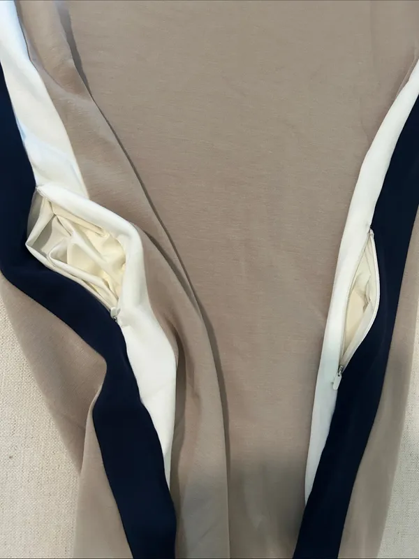 SPANX AIRESSENTIALS COLORBLOCK MINI T-SHIRT DRESS, Beige, Small, NEW NWT - Image 8