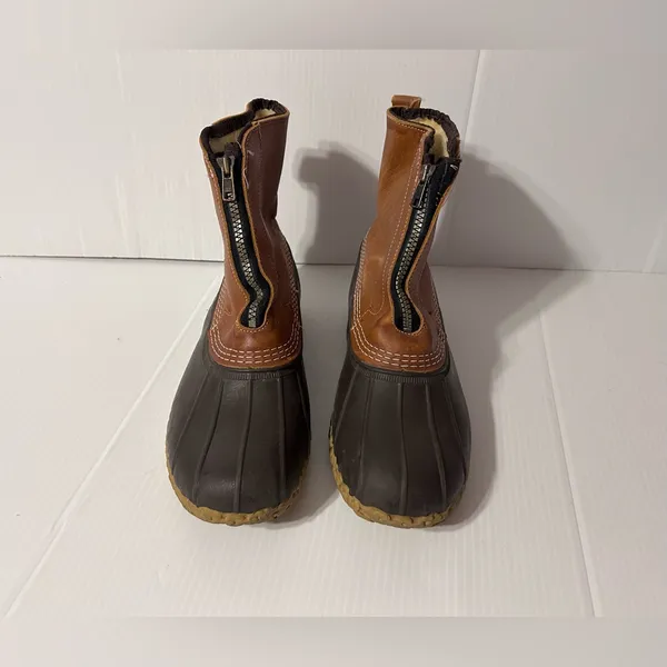 L.L. Bean leather rain winter Duck boots men size 9 M/ GM- Women size 10 M - Image 3