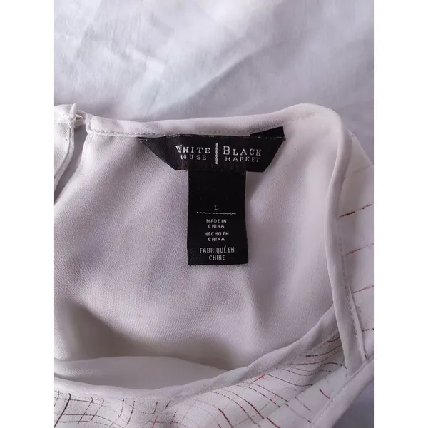 White House Black Market Large Sleeveless Asymmetrical Sleeveless Top - Image 5