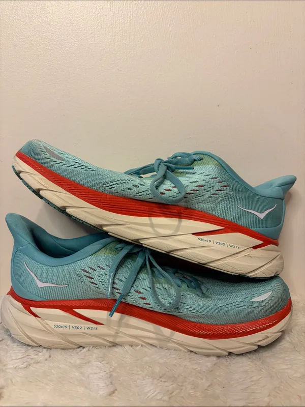Hoka One One Clifton 8 Aquarelle/Eggshell Women’s Running Sneakers Size 7.5B - Image 8