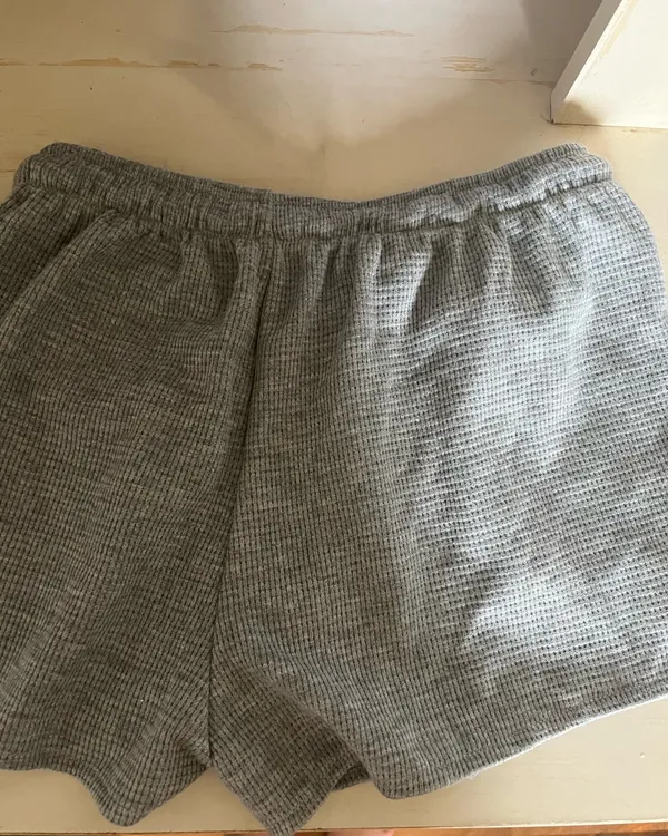 Waffle knit sweatshorts Gray Size XS - Image 3