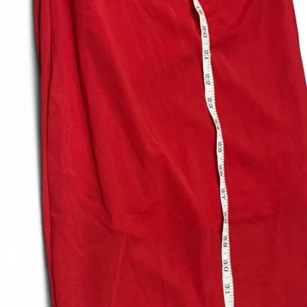Almost Famous Red Rosette Halter Dress M‎ Ruched Y2K 2000s Bodycon - Image 7