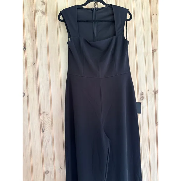 NWT Lulus Black Jumpsuit Enticing Endeavors Black Jumpsuit Party Dinner Size L - Image 4