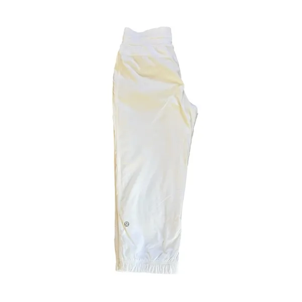 Lululemon Dance Studio Crop Pants Womens Size 4 White Pull On - Image 3