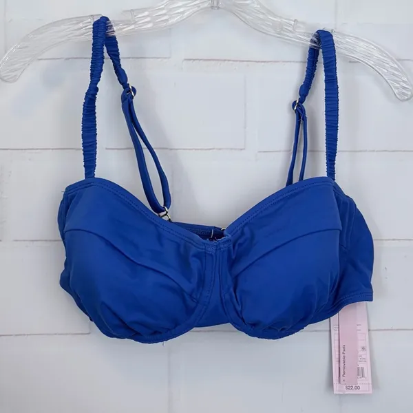 Wild Fable Blue Underwire Bikini Top NWT - Image 2