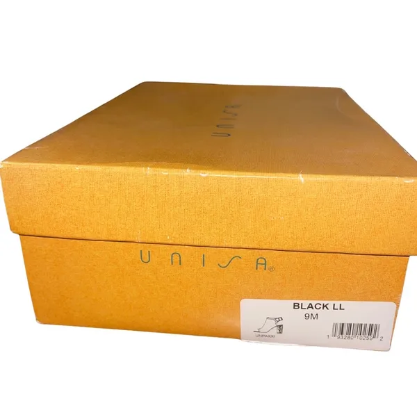 UNISA Open Toe Heel Shoes Shootie Size 9 Chunky Heel Western Peeptoe - Image 6