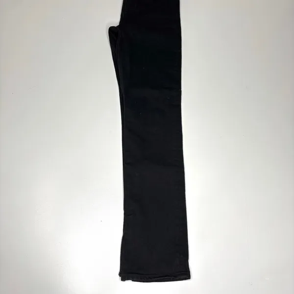 Reformation Liza Slit Hem Ultra High Rise Straight Long Black Jeans 26 - Image 14