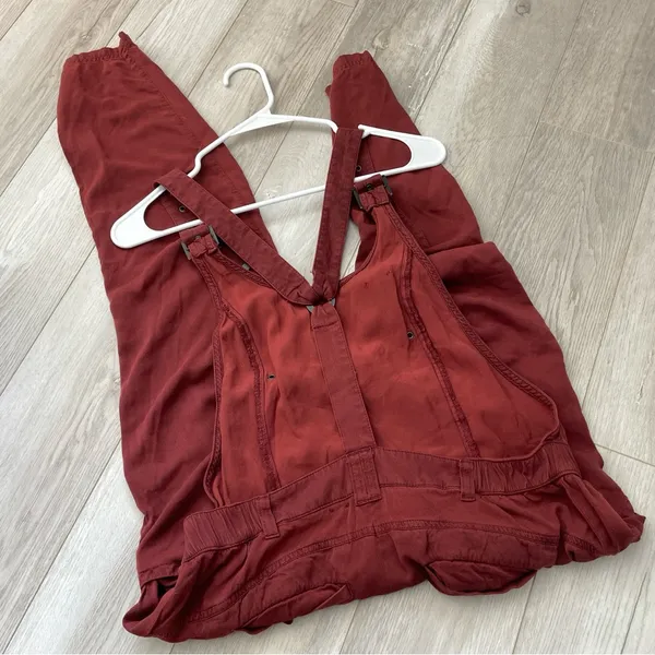 Free People Overalls Jumpsuit utility tback womens Red (xsmall) boho casual - Image 5