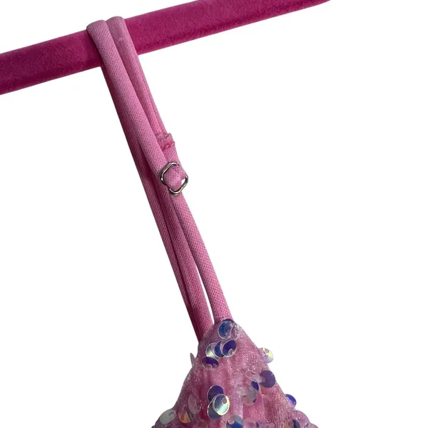 Lucy in the Sky Iridescent Sequin Bodycon Dress in Pink Size XS Party Concert - Image 7