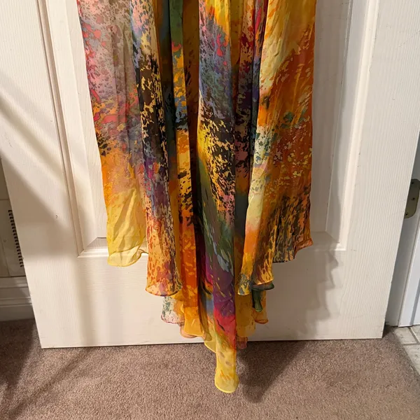 Tony Bowls‎ Colorful Strapless Formal dress size 4. C28 - Image 10