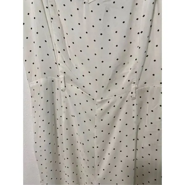 Forever 21 White Polka Dot Wide Leg Jumpsuit Size Small - Image 5