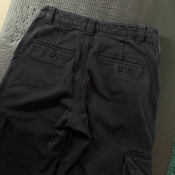 Women's TNA Aritzia Black Cargo Pant Supply Utility Baggy Fit Multi Pocketed - Image 7